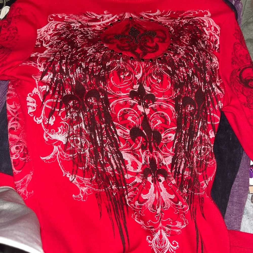Vocal brand red shirt
